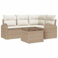 VidaXL - Garten-sofa poly-rattan, One Size, Beige
