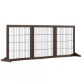 PawHut - Hunde-Absperrgitter, One Size, Braun