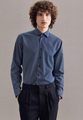 Casual Hemd Regular Fit Langarm Druck Herren Blau M/L