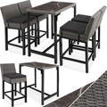 Rattan Bartisch Kutina mit 4 Stühlen Latina Rattan Bartisch Kutina mit 4 Stühlen Latina