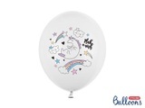 Partydeco Luftballon Unicorn Pastellweiss Ø 30 cm, 6 Stück