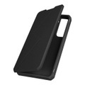 Dux Ducis - Samsung Galaxy S22+ Plus 5G Magnet Flip Wallet Cover Leder Tasche Geometrisches Design - Schwarz