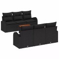 VidaXL - Garten-sofa poly-rattan, One Size, Schwarz