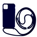 Silikon Case mit Kordel iPhone 11 Pro - Dark Blue