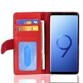 Hülle kompatibel mit Samsung Galaxy S9 - Schutzhülle mit Magnetverschluss und 3 Kartenfächern