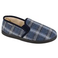 Hausschuhe, Kariert Unisex Marine 42