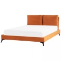 Bett mit Lattenrost aus Samtstoff Modern MELLE Bett mit Lattenrost aus Samtstoff Modern MELLE