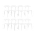 Set mit 8 Stühlen aus Polypropylen Modern GUBBIO Set mit 8 Stühlen aus Polypropylen Modern GUBBIO