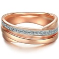 Damen Ring Damen Goldrosa 48