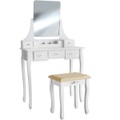 Schminktisch Claire Mit Hocker Unisex Weiss ONE SIZE