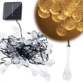 Pricenet, Pricenet - Solar-Eiszapfen-Gartenbeleuchtung, 6,5 m, 30 LEDs, warmweiß, One Size