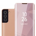 Hülle für Samsung Galaxy S22 Spiegel Standfunktion 360 Grad Schutz