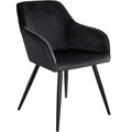 Stuhl Marilyn Samtoptik, schwarze Stuhlbeine Stuhl Marilyn Samtoptik, schwarze Stuhlbeine