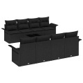 VidaXL - Garten-sofa poly-rattan, One Size, Schwarz