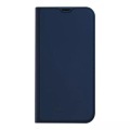 Dux Ducis - iPhone 13 Pro Flip Wallet Cover Leder Tasche - Dunkelblau