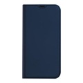 Dux Ducis - iPhone 13 Pro Flip Wallet Cover Leder Tasche - Dunkelblau