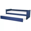 Bett mit Lattenrost aus Polyester Glamourös LIBOURNE Bett mit Lattenrost aus Polyester Glamourös LIBOURNE