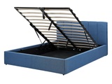 Bett mit Bettkasten aus Polyester Modern DREUX Bett mit Bettkasten aus Polyester Modern DREUX