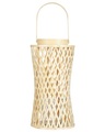 Beliani, Windlichtsäulen Aus Bambusholz Boho Mactan Unisex ONE SIZE