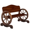Outsunny - Gartenbank, One Size, Braun
