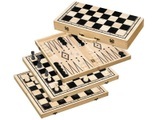 Philos Schach Backgammon Dame-Set - Feld 37 mm