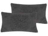 Kissen 2er Set aus Baumwolle Boho VELOOR Kissen 2er Set aus Baumwolle Boho VELOOR