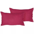 Kissen 2er Set aus Leinen Modern SASSAFRAS Kissen 2er Set aus Leinen Modern SASSAFRAS