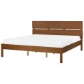 Bett mit Lattenrost aus Gummibaumholz Rustikal BOISSET Bett mit Lattenrost aus Gummibaumholz Rustikal BOISSET