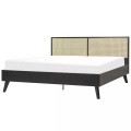 Bett mit Lattenrost aus Faserplatte Boho MONPAZIER Bett mit Lattenrost aus Faserplatte Boho MONPAZIER