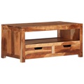 vidaXL Couchtisch 84x49x40 cm Massivholz Akazie