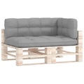 vidaXL Palettensofa-Auflagen 3 Stk. Grau