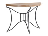 Konsolentisch - MDF & Metall - Holzfarben & Schwarz- LOLANA Konsolentisch - MDF & Metall - Holzfarben & Schwarz- LOLANA