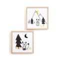 LA REDOUTE INTERIEURS, 2er-Set Kinderzimmer Bilder mit Rahmen Forest Camp 2er-Set Kinderzimmer Bilder mit Rahmen Forest Camp