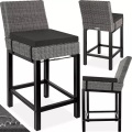 TecTake, Rattan Barstuhl Latina Rattan Barstuhl Latina