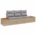 VidaXL - Modulares sofa poly-rattan, One Size, Beige