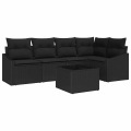 VidaXL - Outdoor-sofa poly-rattan, One Size, Schwarz