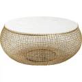 Couchtisch Cesta Marmor gold Ø100cm