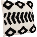 Kissen Fluffy schwarz 45x45