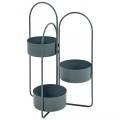 Beliani - Pflanzenständer aus Eisen Modern COLUTENA, One Size, Nachtblau