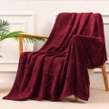 Alopini - Kuscheldecke Superweiche und warme Fleecedecke für Sofa, Couch Bett mit Waffelmuster, kuschelige & gemütliche Decke, One Size, Rot