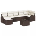 VidaXL - Garten-sofa-set poly-rattan, One Size, Braun