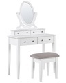 Schminktisch Aus Mdf-platte Glamourös Lune Unisex ONE SIZE