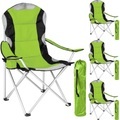 4 Campingstühle Mit Polsterung Unisex Grün