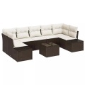 VidaXL - Garten-sofa poly-rattan, One Size, Braun