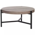 Beliani Couchtisch taupe/Holz Optik BONITA