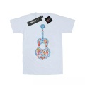 Coco Guitar Pattern Tshirt Damen Weiss XL