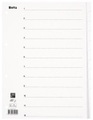 BIELLA Register Karton weiss A4 46541201 12 - teilig, blanko