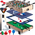 B2X - Multifunktionaler Spieltisch 4-in-1 80x43x30cm NS-800 Holz, One Size