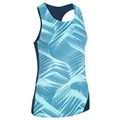 Lauftop Leichtathletik Damen Blau/pastellgrün Damen Grün XXS