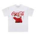Coca-Cola - Drinking Santa TShirt, für Damen, Weiss, Größe XL